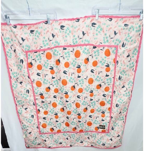 Matilda Jane Floral & Citrus  Double Sided Kids blanket/ Throw  38"x38" - Picture 2 of 13